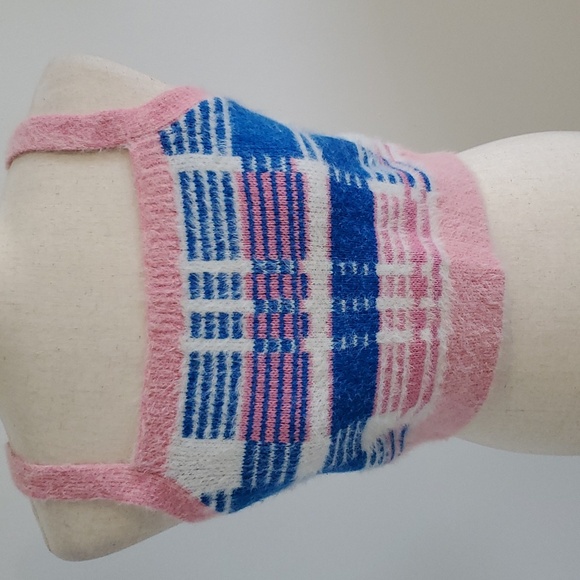 Urban Outfitters baby pink & blue cropped top and sweater size L super soft EUC - Picture 5 of 8